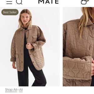 Women's Quilted Organic Cotton Chore Coat size Small